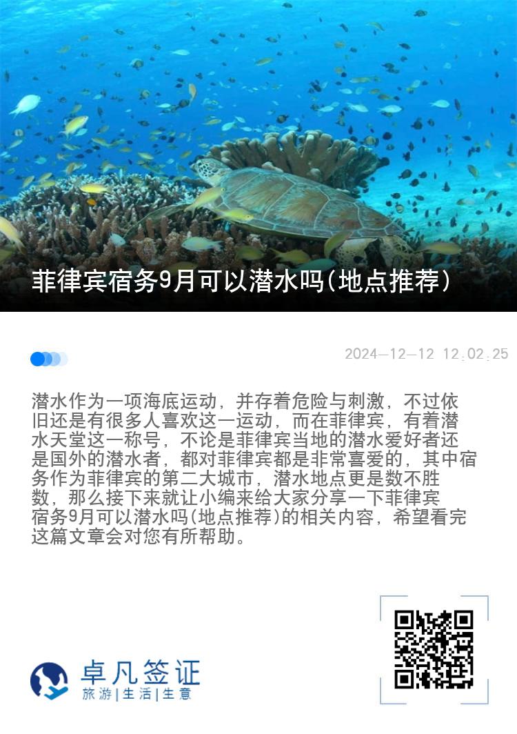 菲律宾宿务9月可以潜水吗(地点推荐)